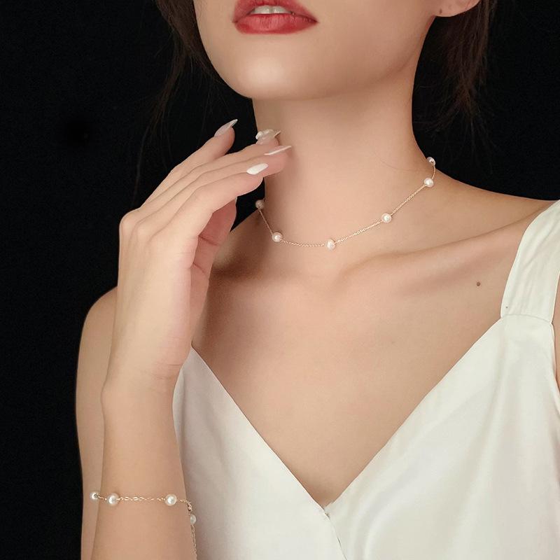 

Винтажное ожерелье-кисть из стерлингового серебра с жемчугом во французском стиле 925 Silver