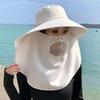 New Summer Outdoor Cycling Tea Picking Breathable Neck Protection Shawl Hat Full Face Sunscreen Hat Big Edge Sun Hat