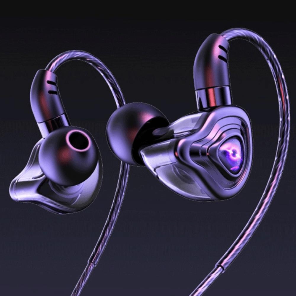 3.5mm in Ear Earphones Elbow Wired Headset Sport Earphones Esports Wired Earphone  Running