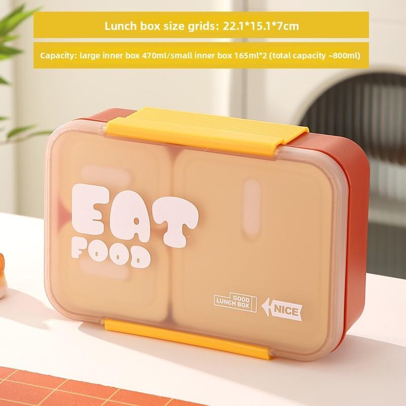 Student Bento Box With Multiple Compartments For Office And School Use