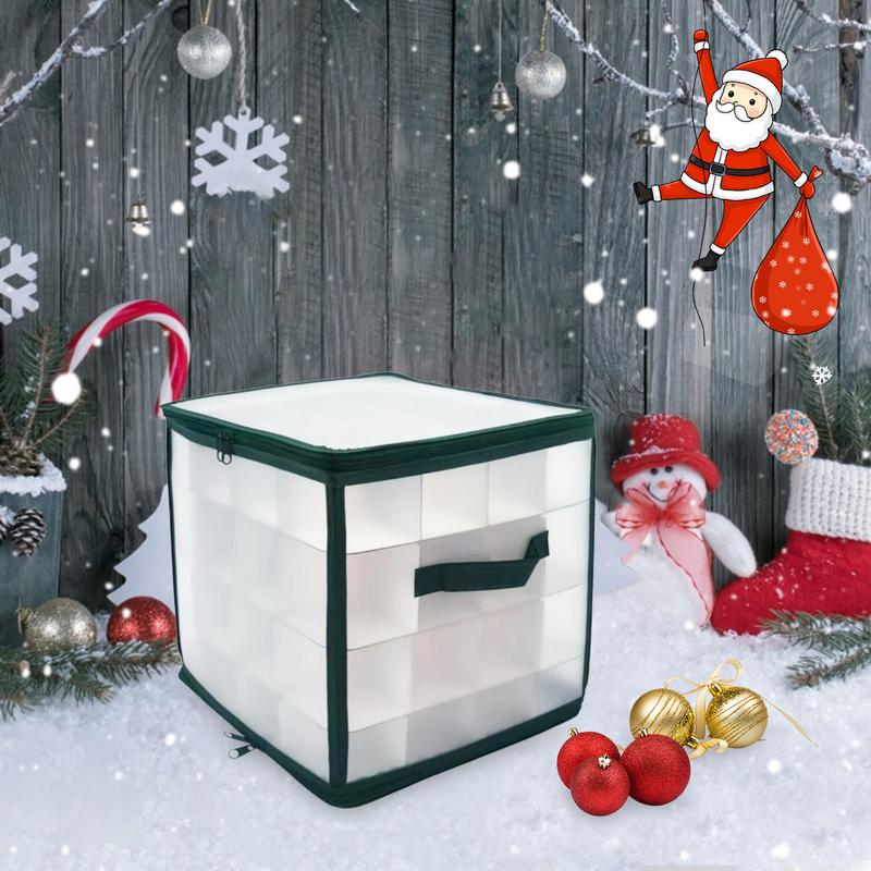 Christmas Bauble Storage 64Grid Baubles Storage Box Christmas Balls Storage Xmas Tree Decorations Organizer Bauble Toys Storage