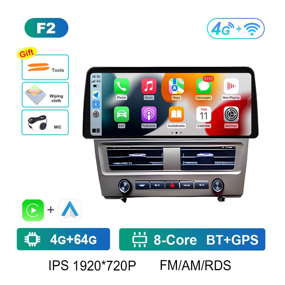 12.3 inch Touch Screen Wireless Carplay for Nissan Tiida C11 2005 2006 2007 2008 - 2010 GPS Navigation Bluetooth Cooling fan 4G