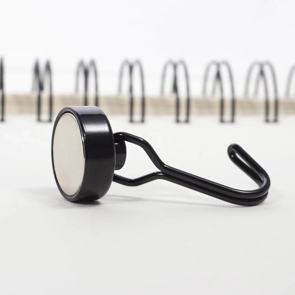 4Pcs/2Pcs/1Pc Magnetic Hooks Powerful Heavy Duty Magnet Hanger Wall Hanging Magnet Hooks Magnetic Base Home Storage Organization