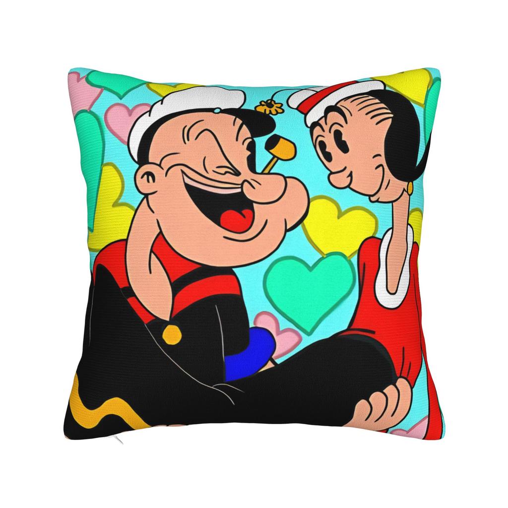 Bluto And Olive Oyl Pillow Case Comfy Pillow Cover For Living Room Chair Novelty Pillowcases