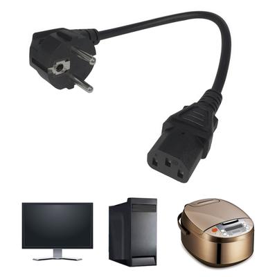 EU4.8mm 2-polig auf IEC320 C13 Buchse Verlängerungsstromadapterkabel EU4.8mm auf IEC320 C13 3-polig Stromadapter