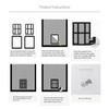 Cat Door Flap Free Entry and Exit Locking Cover Screen Door Mounted Clear Flap Get-in-anytime Upgraded Door