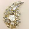 Luxury Full Crystal Exaggerated Broocch Badges For Women Men Elegant Rhinestone Waterdrop Pin  Lady Clothing Coat Corsages