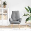 Armchair Light Grey 69 x 74 x 93 cm Fabric and Plywood