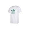 Adidas Originals Trefoil Letter Logo Crew Neck T-Shirt Men Tops White FM3789