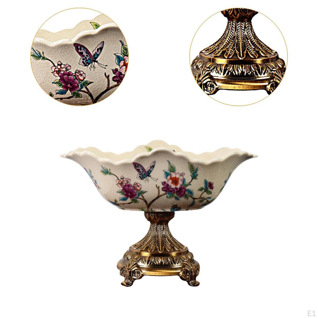 Ceramic Bowl for Fruits And Snacks, Unique Serving Tray Home