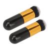 2 Stück Chubby Make-up Pinsel Tragbar Flauschig Weich Synthetisch Chubby Kosmetikpinsel Schwarz Golden