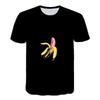 Fun Banana Graphics  Clothing Trend O Collar Short Sleeve Quick Drying Top Youth Vitality Hip Hop Funny Boy T-Shirt