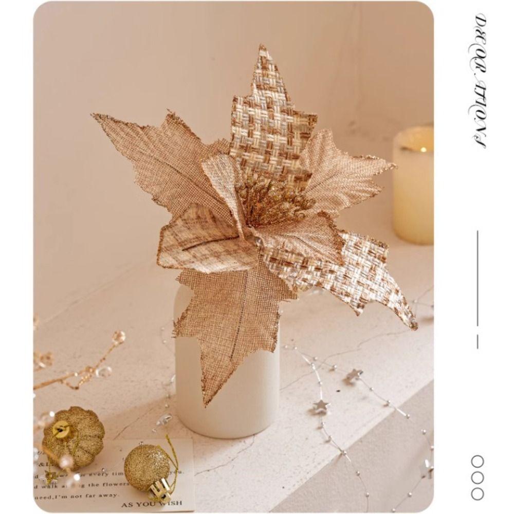 Christmas Style Simulation Flowers 25cm Length Christmas Tree Decorations  Wedding Decorations