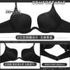 Black Plunge Bra with Deep V Neckline Underwire Push Up Lingerie for Low Cut Outfits