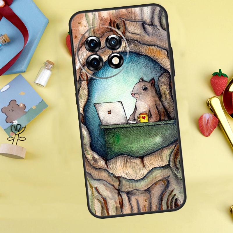 

Cartoon Squirrel Case For OnePlus Nord 5 CE 2 3 4 Lite N20 N30 OnePlus 10T 12R 13R 13T 10 11 12 13 15 Cover OnePlus 12R
