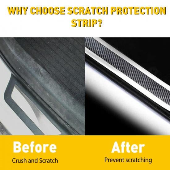 1/2set 10CMX300CM Carbon Fiber Car Sticker Door Sill Scuff Anti Scratch Protecto