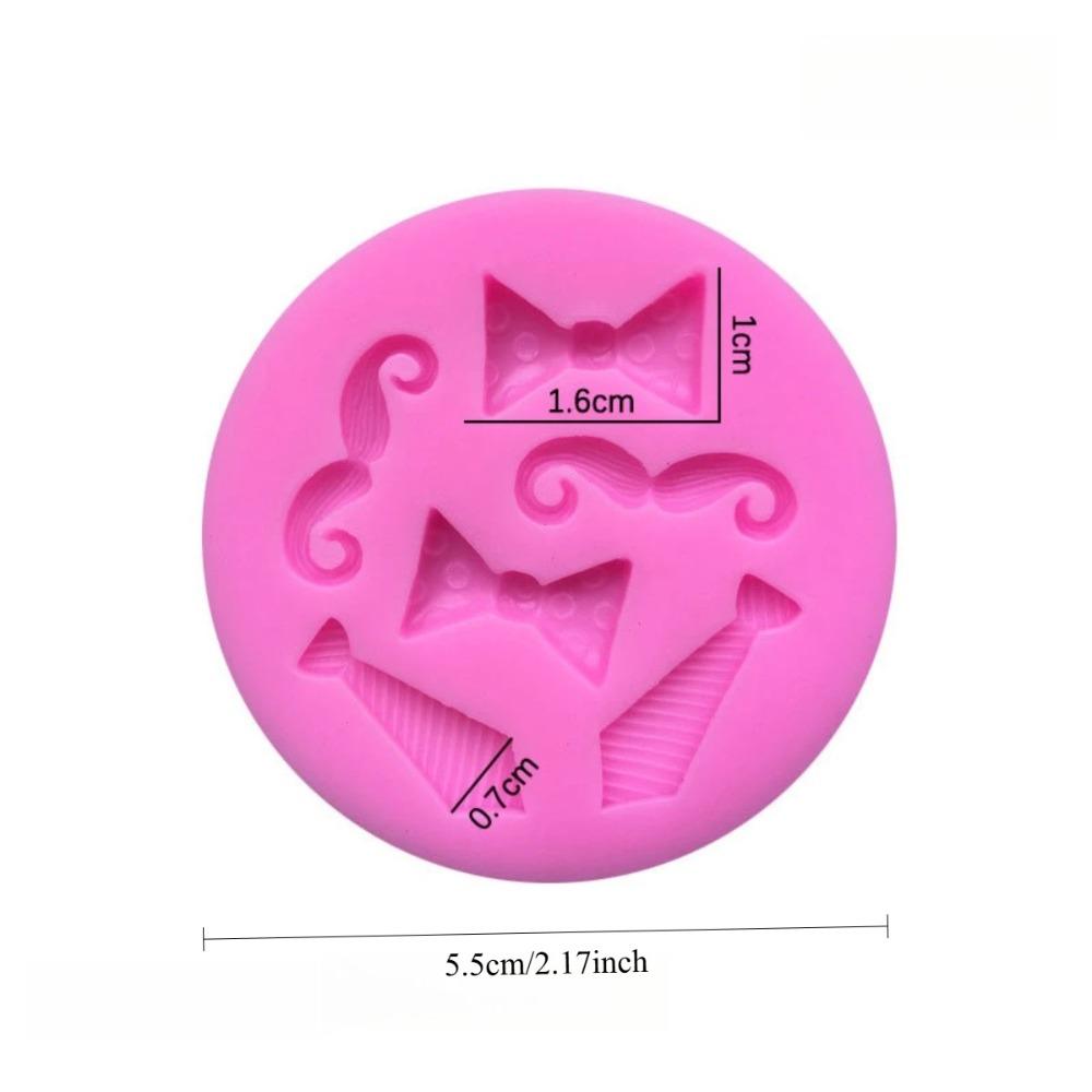 DIY Molds Bow Tie Beard Shape Silicone Molds for Cake Cookies Candy Fondant Chocolate Baking Tools Cake Decoration Accessories
