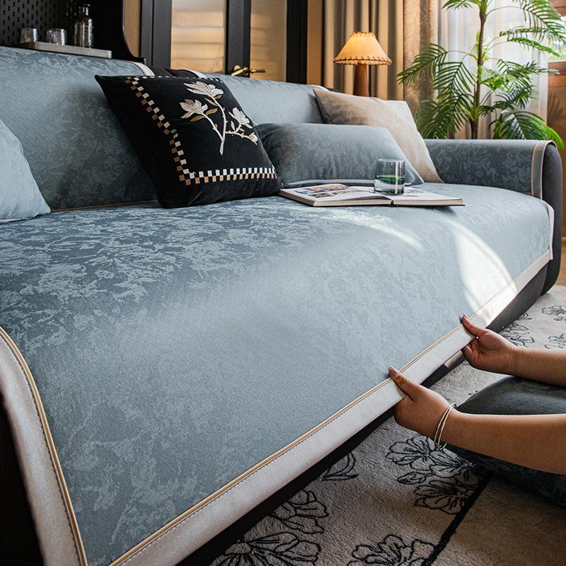Light Luxury Sofa Cushion, High-End Sense, One-Piece Simple Modern Summer Seat Cushion, Sofa Cover Cover Cloth New Model