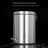 Ourunzhi Stainless Steel Pedal Trash Can