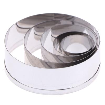 Lot de 5 moules ronds pour argile polymère à faire soi-même, outil de découpe pour poterie et céramique