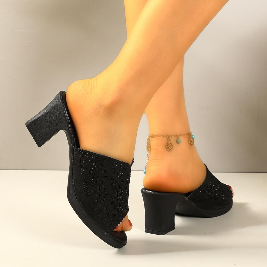 Summer Fashion Non-slip Rhinestone Comfortable Ladies Sandals