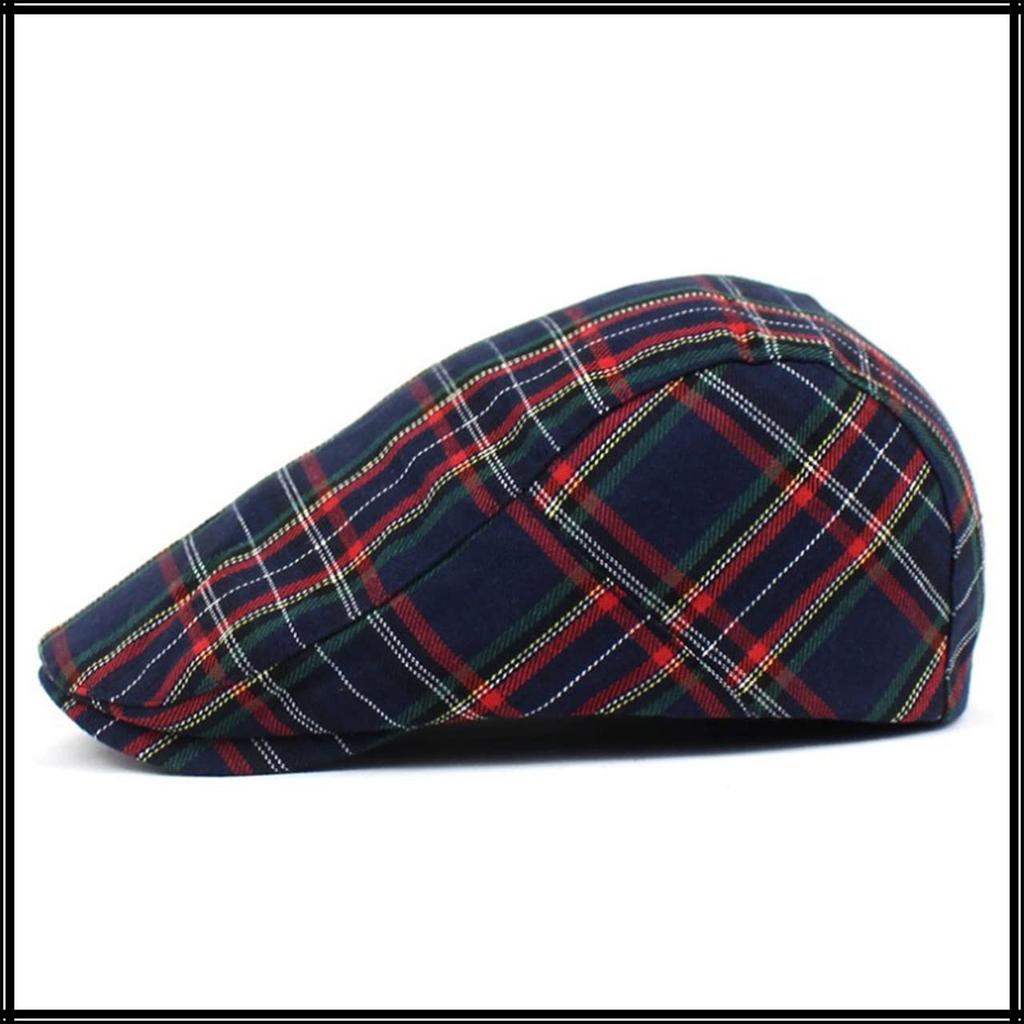 Hunting Cap Hat Check Pattern Sports Running Outdoor Golf Men Women CA594 [White Fang] (Green)