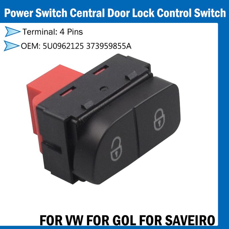 5U0962125 373959855A For VW FOX GOL GV GOL G7 G8 SAVEIRO VOYAGE Power Switch Central Door Lock Control Switch Regulator Button