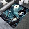 Office Rug Jack Skellington, Halloween Town Theme 3D Printed Anti-Slip Rug-Machine Washable for Living Room