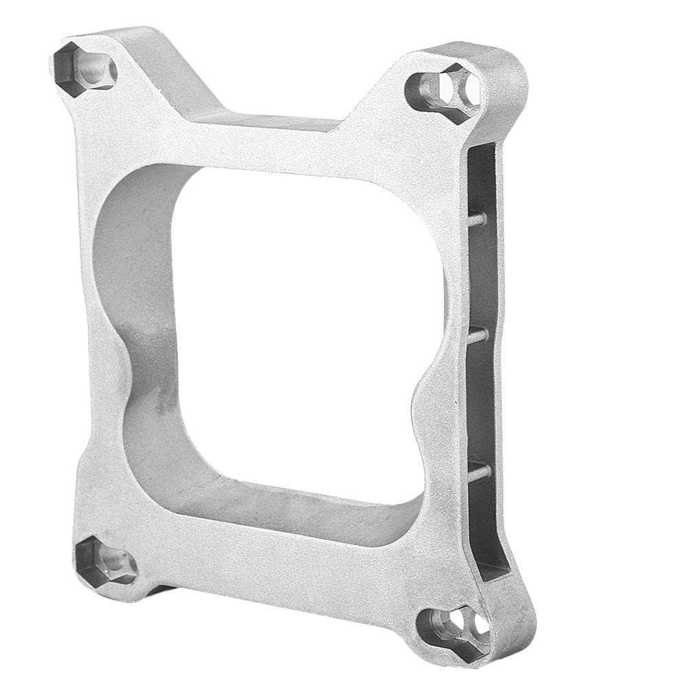 Qiilu Carburetor Mounting Gasket, 3/4" Open Carburetor Adapter 4bbl Quadrajet Manifold