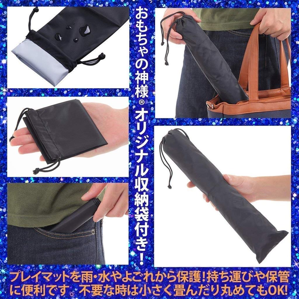 God of Toys Pokemon Card Rubber Playmat Pokeka 60 X 30cm Storage Case Included