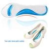 Women's Transparent Two-Color High Heel PU Insole with Thickened Arch Support for Flat Feet
