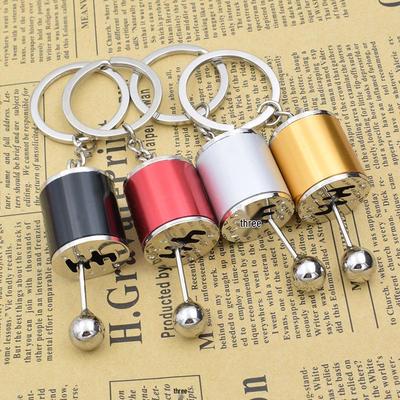 Stylish Shift Knob & Brake Disc NOS Nitrogen Keychain with a Creative Touch