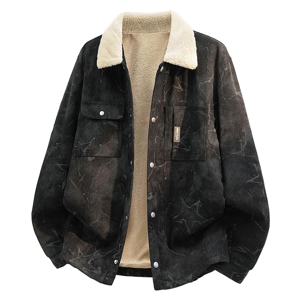 2026 Winter Men's Plus Velvet Jacket: Youthful, Stylish, Versatile, Japanese-Inspired Trend