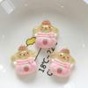 10 Pcs Kawai Cartoon Translucency Animal Resin Flat Back Scrapbook Diy Jewelry Hair Clips Ornament Accessories A18