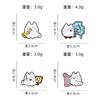 Creative Cartoon Cat Brooch Playing Piano and Music Cute Personality Versatile Accessories Clothes Bag Badge
