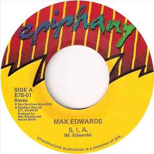 7inch Record MAX EDWARDS S.I.A. Survival In Action E7S01 Epiphany Record 1982 US Reggae Ska Dub Used