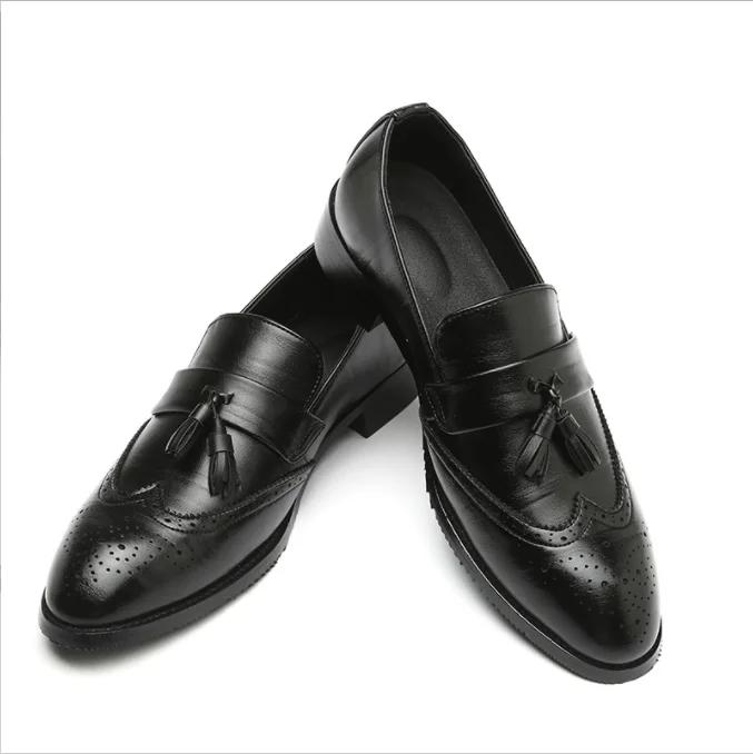 Shoes for Men Platform Dress Shoes Fashion Designer Slip On Loafers Man Italian Luxury Brand Party Wedding Shoe Zapatos Hombre