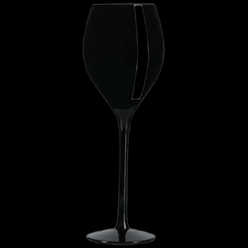 Shangqi Black Blind Tasting Stemmed Wine Glasses, Set of 2