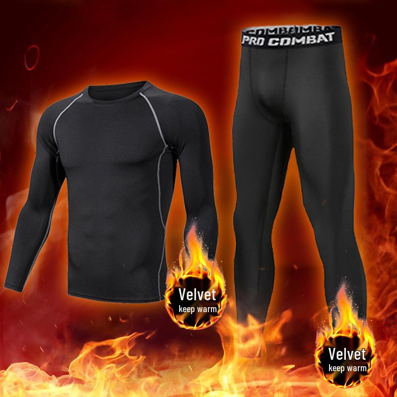 Men's High Elasticity Winter Running Base Layer Suit