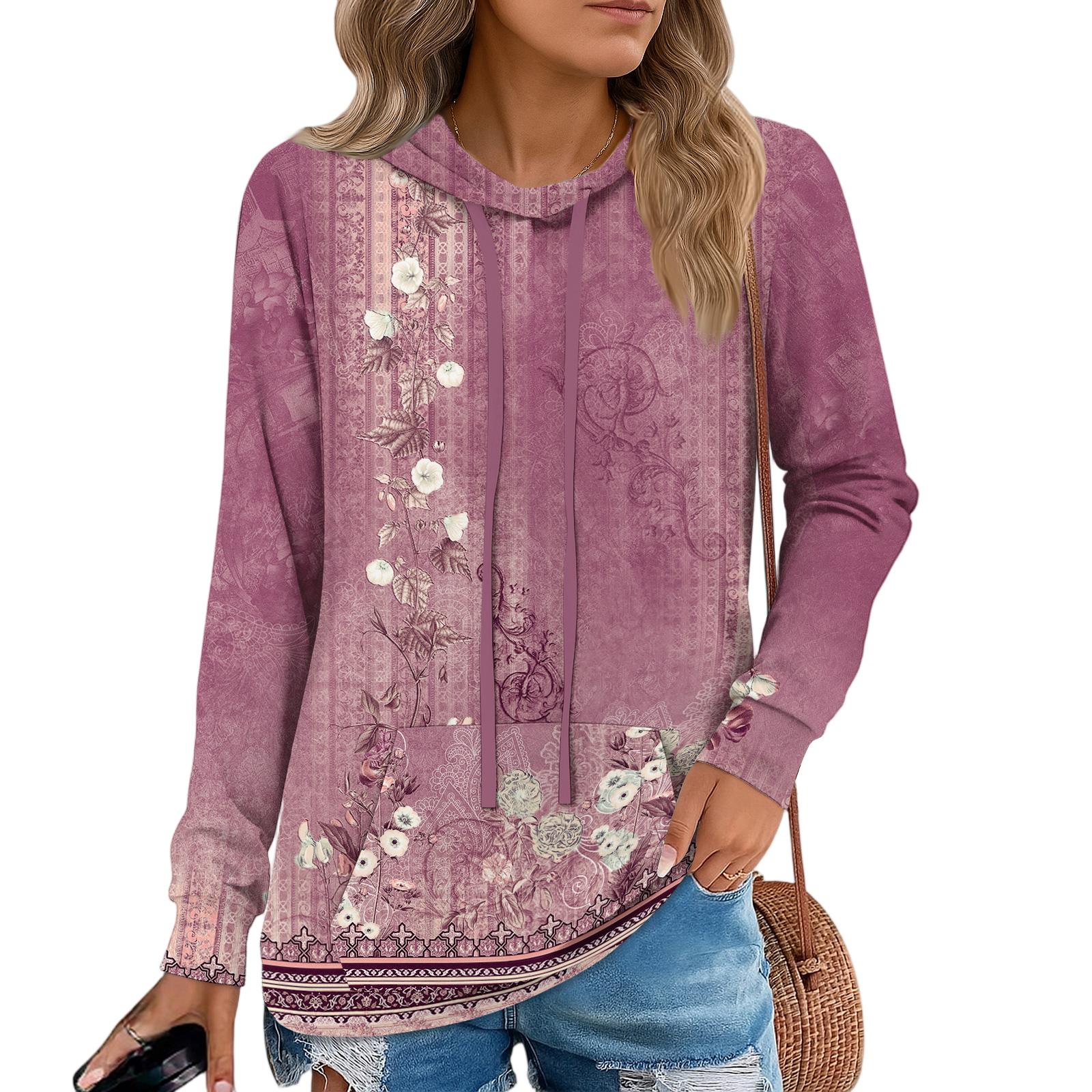 

Женские худи-пуловеры, модные толстовки с капюшоном для девочек-подростков, женский осенний туник-топ XXL