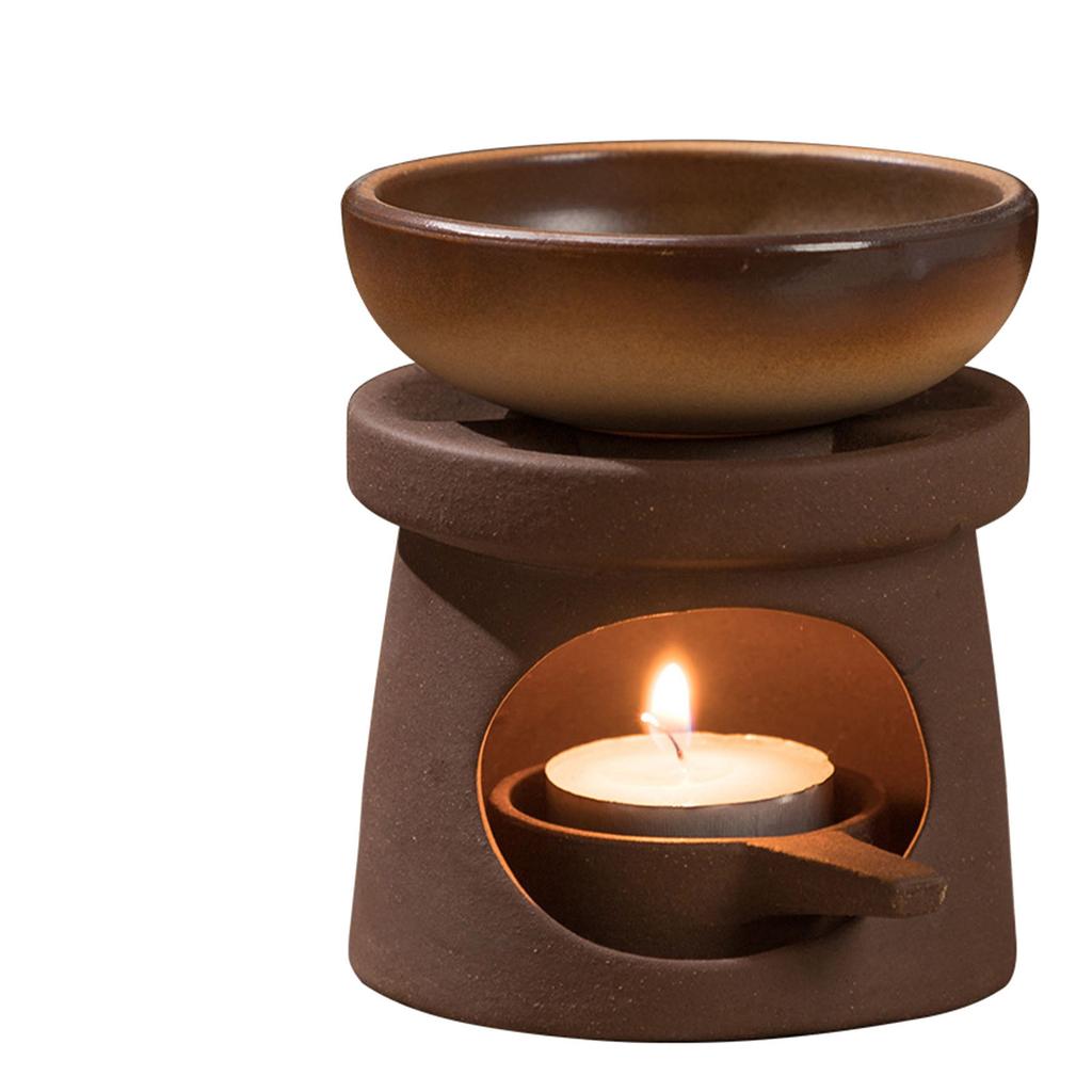Essential Oil Burners Ceramics Wax Melter Aromatherapies Diffuser and Tealight Candle Holder Set for Home Bedroom Decors
