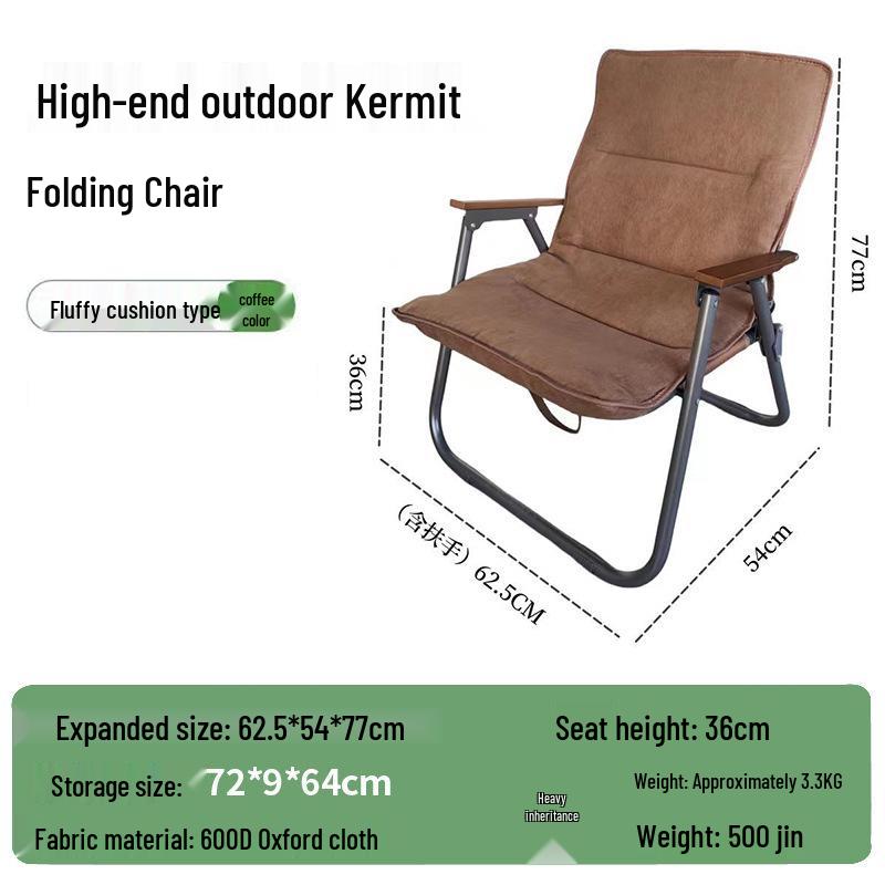 Kermit Outdoor Portable Aluminum Folding Camping & Fishing Chair