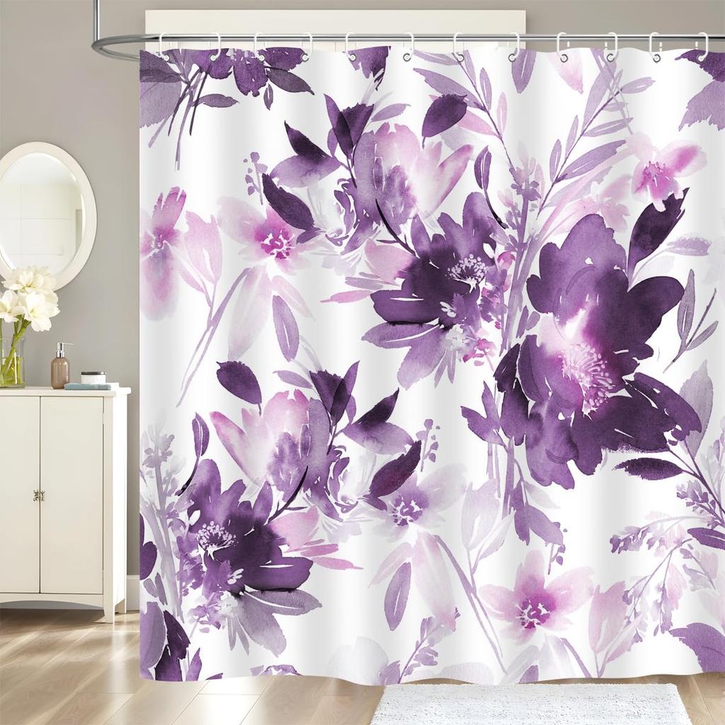 Wildtier Duschvorhang Dschungel Elefant Giraffe Zebra Regenwald Tropisch Safari Badezimmer Heimdeko Wasserdicht Polyester