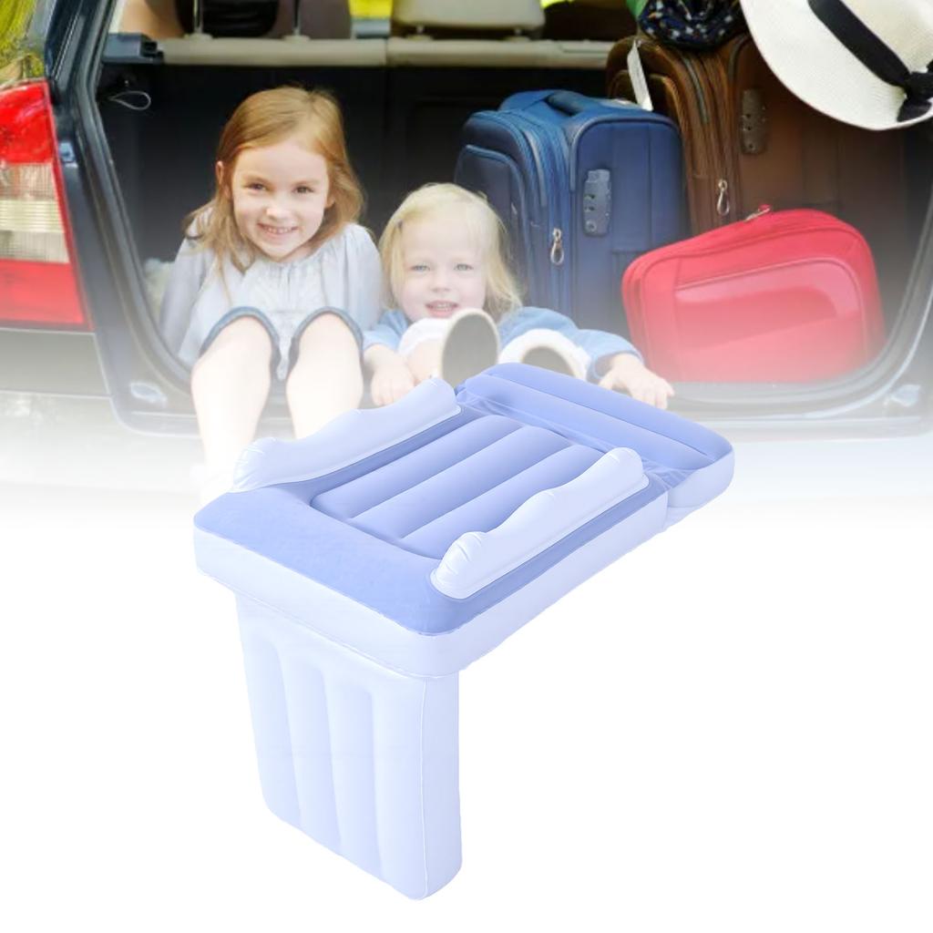 Aufblasbares Flugzeugbett für Kleinkinder, verdickte Beflockung, Matratze, faltbarer Autositz-Erweiterer für Reisen, Roadtrip