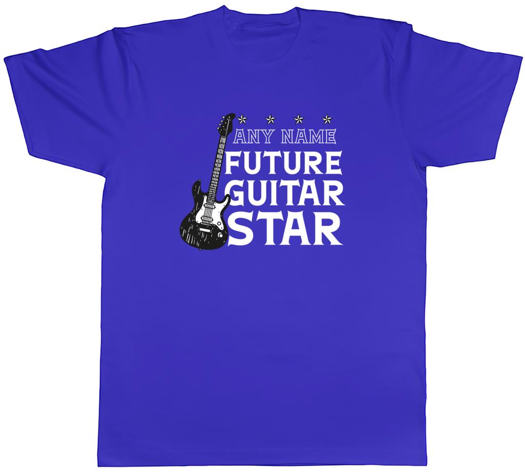 Personalised Future Guitar Star Musician Unisexs TShirt Tee Gift Top
