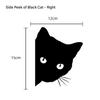 Cute Cartoon Black Cat Peeking Car Sticker - Waterproof, for Cars/Electric Motorcycles/Laptops, Fun Kitty Decal, Adorable Vehicl