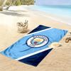 Manchester City Team Print Beach Towel, Large Soft Quick Dry Towel for Beach Camping Swimming