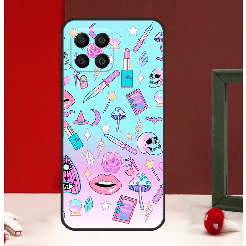 

Girly Pastel Witch Goth Pattern Case For Samsung Galaxy M54 M34 M14 M35 M56 M12 M06 M32 M52 M55 M15 M11 M13 M16 M36 M31 M53 Samsung M22