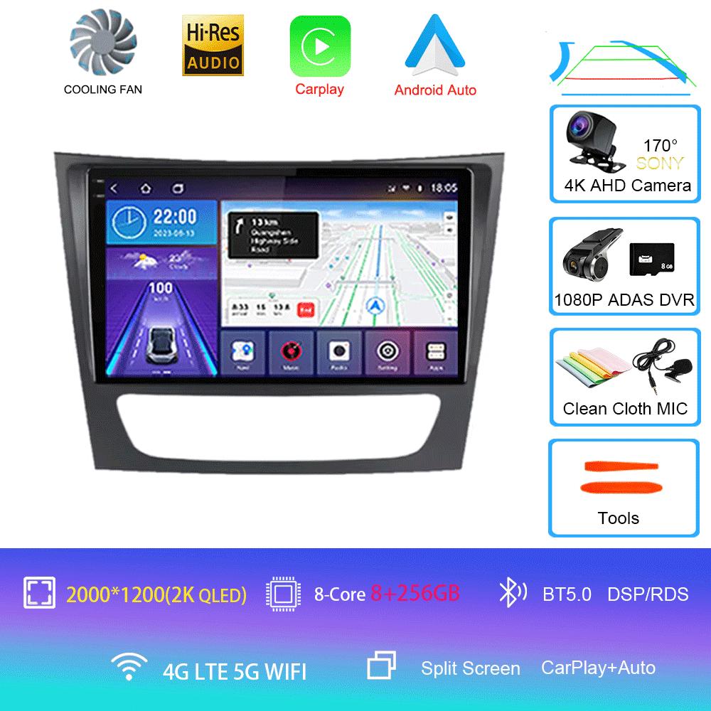 Car Radio Android 14 For Mercedes Benz E Class S211 W211 2002 - 2009 CLS Class C219 2004 - 2010 Carplay GPS Head Unit 2Din Video