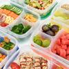 3 Compartments Rice/Noodles Container Versatile PP Food Storage Container Leakproof Microwaveable for Working Traveling Camping